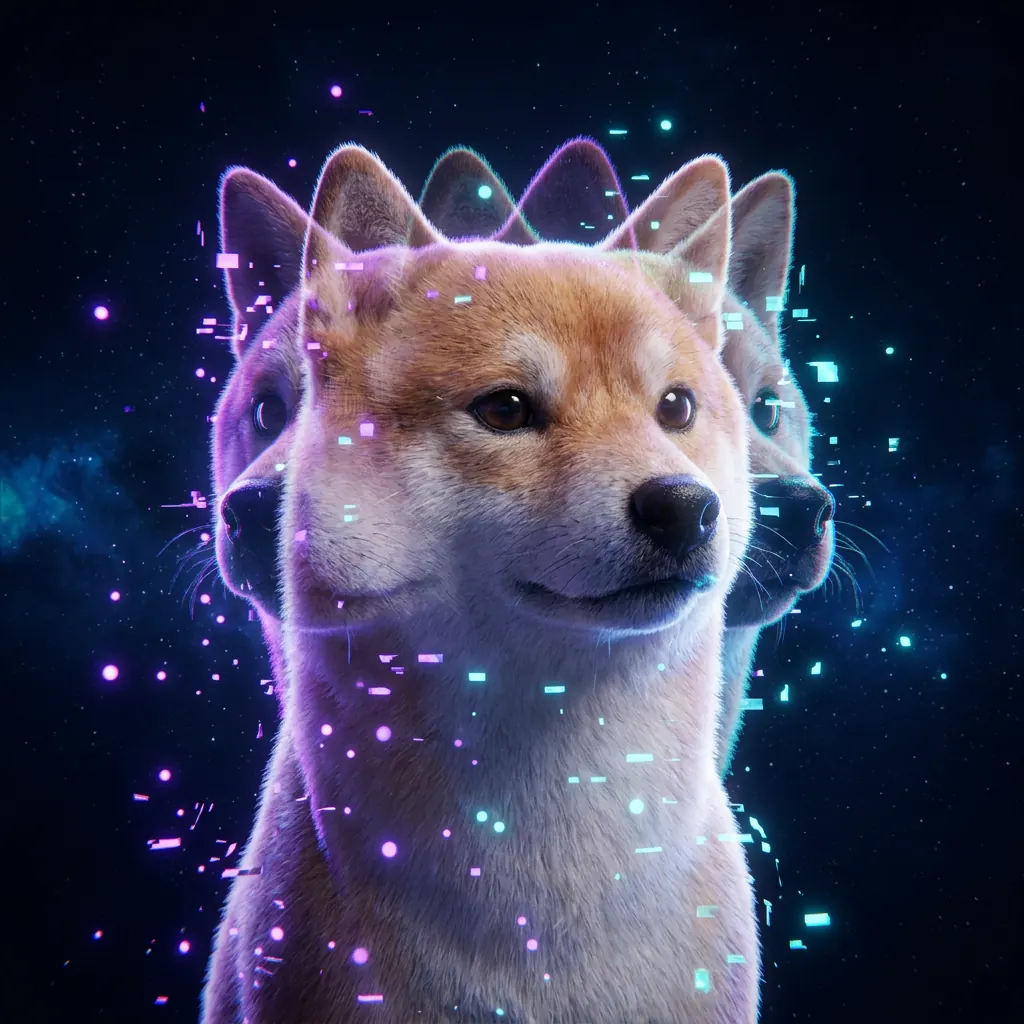 Quantum Shiba portrait